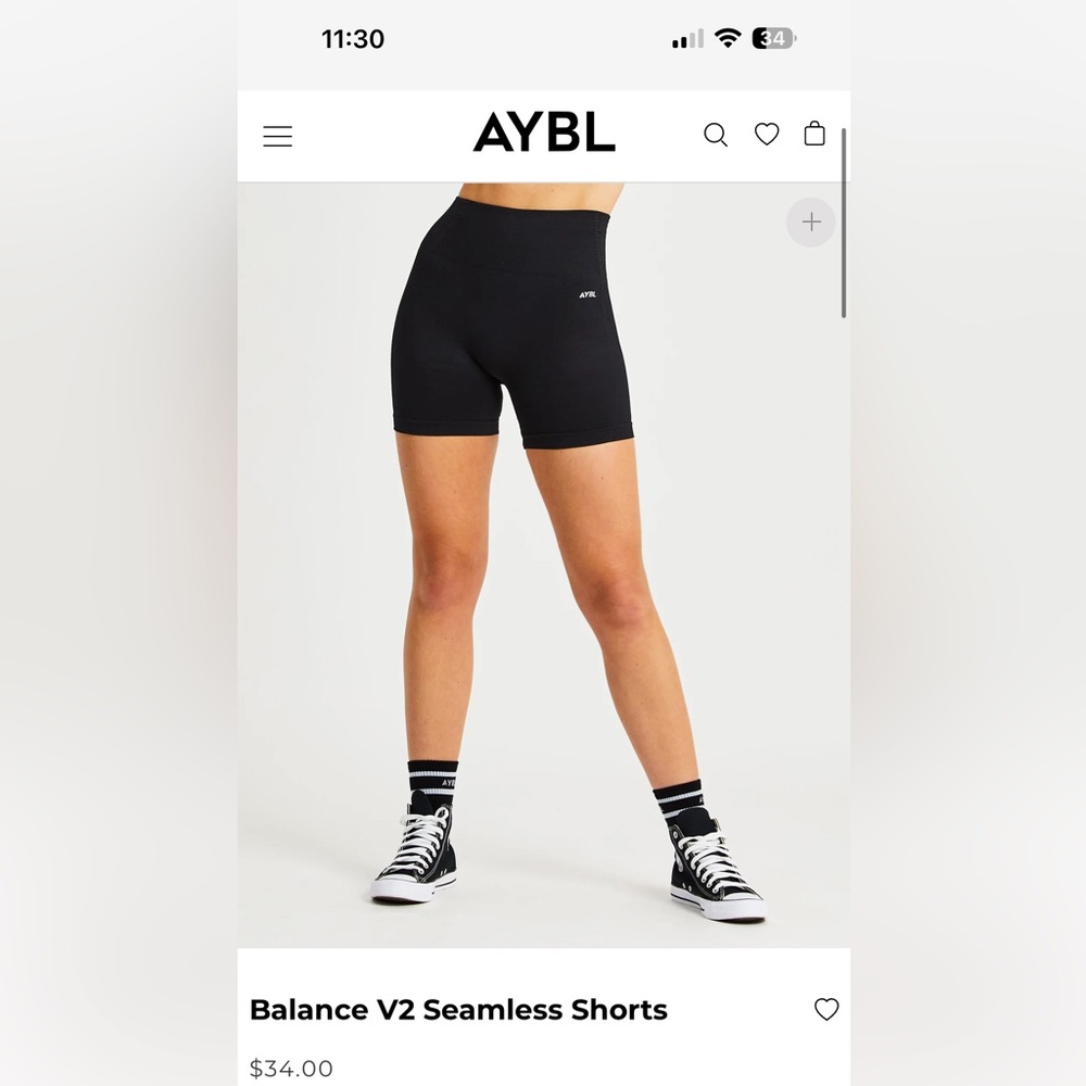 AYBL seamless shorts black - 2 PAIRS FOR 1 PRICE